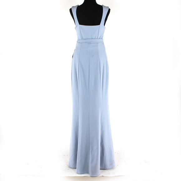 Show Me Your Mumu Steel Blue Belted Paris Gown Medium NEW Sleeveless Maxi Dress - Picture 6 of 9